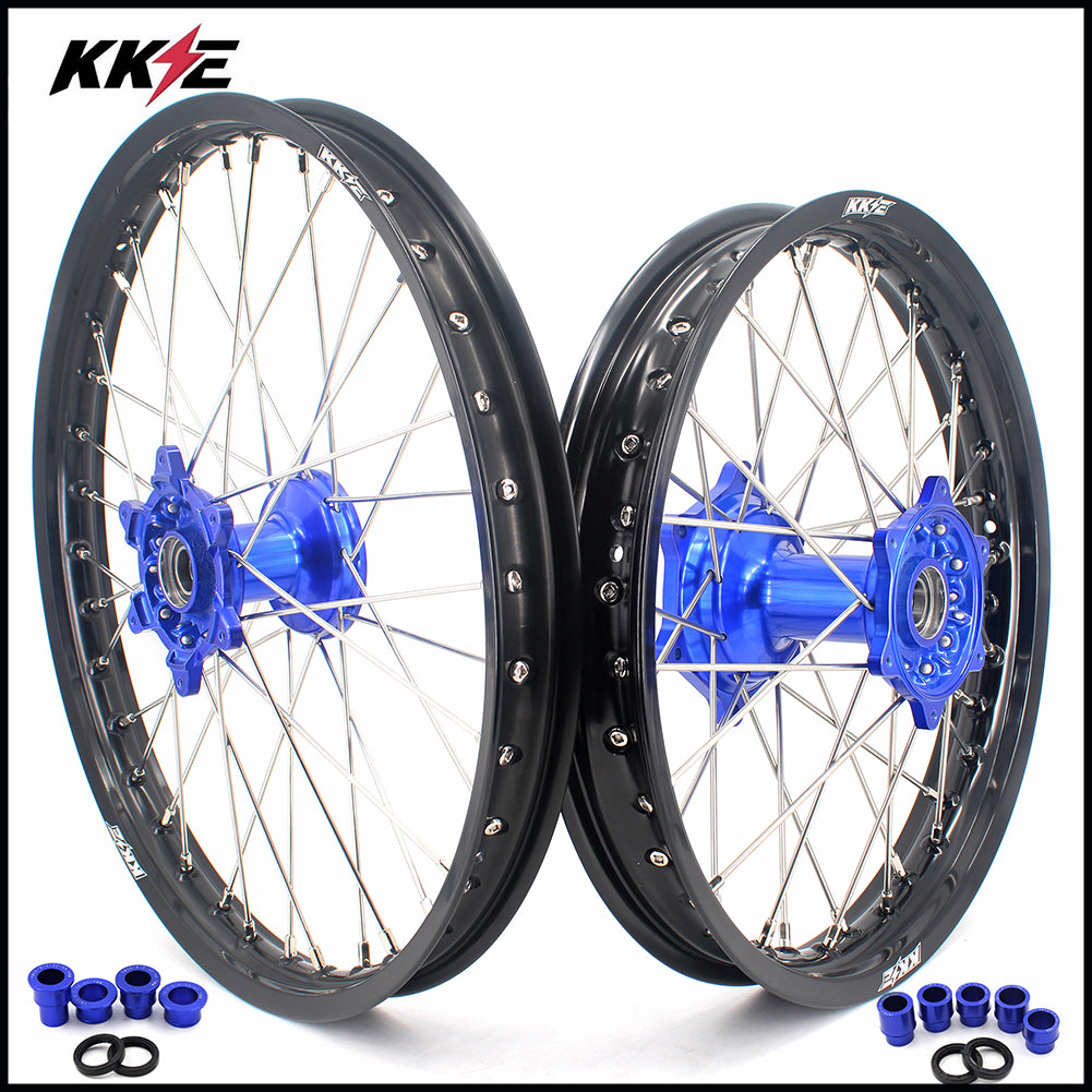 KKE 21 & 18 Cast Enduro Wheels For YAMAHA YZ250F 2001-2015 YZ450F 2003-2015