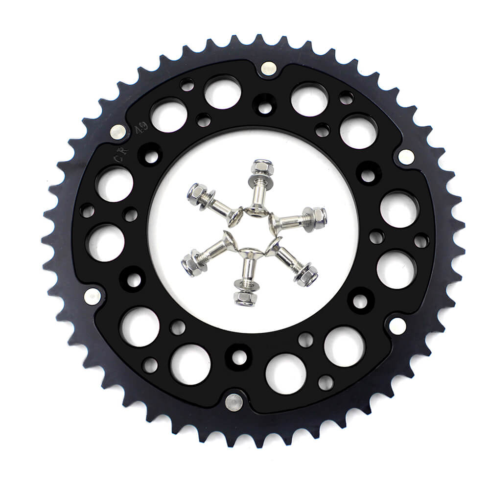 KKE BLACK REAR 50T/51T SPROCKET FOR HONDA CRF250R CRF450R CRF250X CRF450X