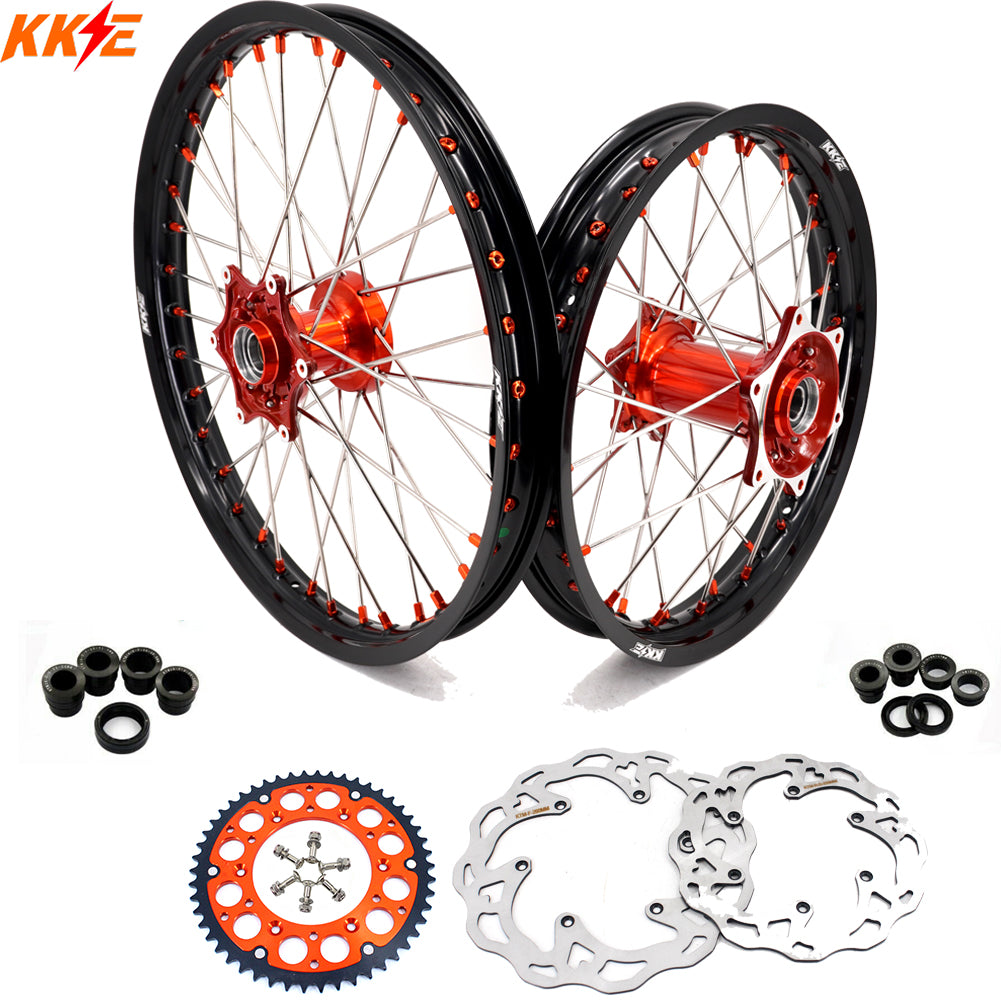 KKE 21" 19" Cast Wheels For KTM SX SX-F XC XC-F EXC EXC-F 125-530CC 2003-2024