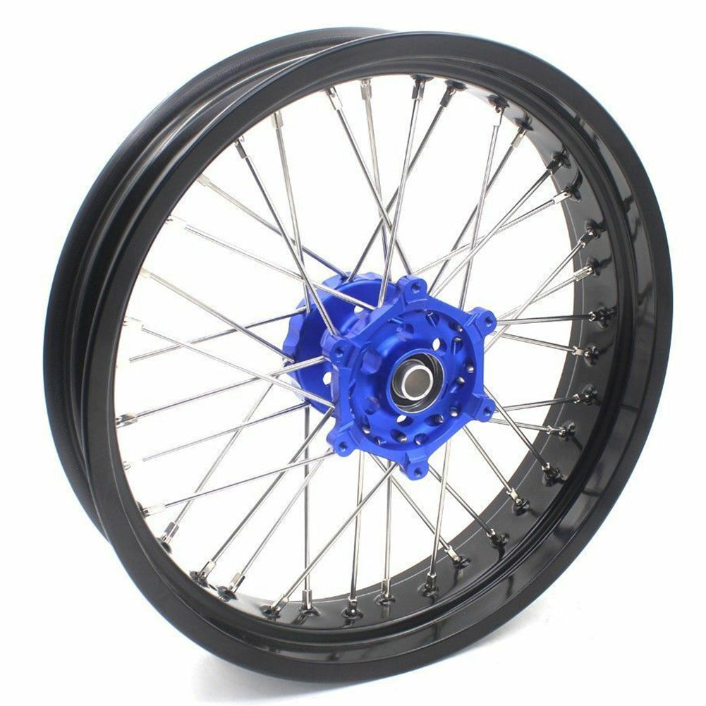 KKE 17Inch KX250F KX450F 2006-2021 For KAWASAKI Supermoto Alloy Wheels Rim Blue