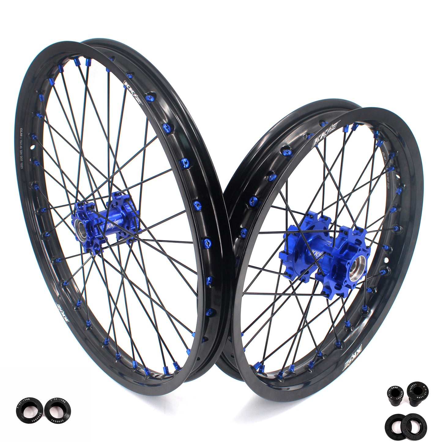 US Stock KKE 1.6*19" & 1.85*16" E-Moto Fit E-Ride PRO-SS 2024 Spoke Wheels Rims Blue