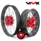 VMX Red Hub & Black Rim Tubeless Wheels Fit Honda XL750 Transalp 2023-2024 21in. & 18in.