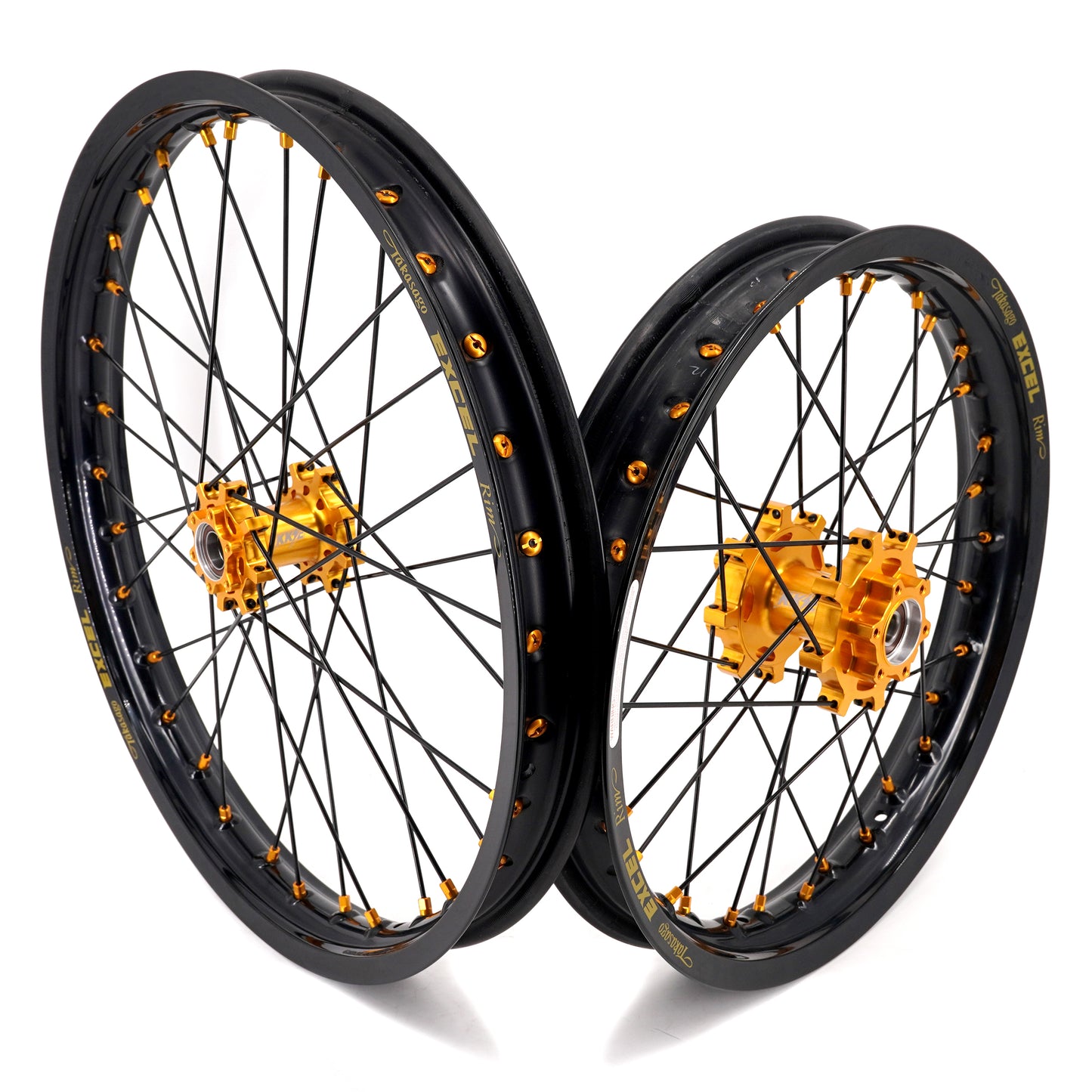 US Stock KKE 1.6*19" & 1.85*16" E-Moto Wheels Takasago EXCEL Rims For SurRon Light Bee-X 2019-2024 Gold&Black