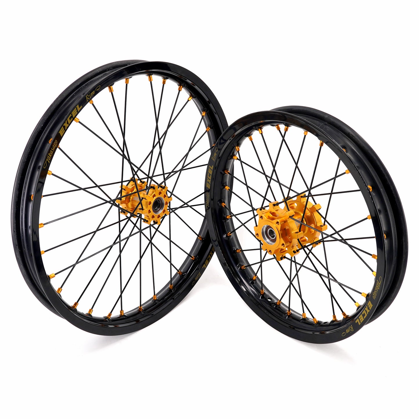 US Stock KKE 1.6*19" & 1.85*16" E-Moto Wheels Takasago EXCEL Rims For SurRon Light Bee-X 2019-2024 Gold&Black