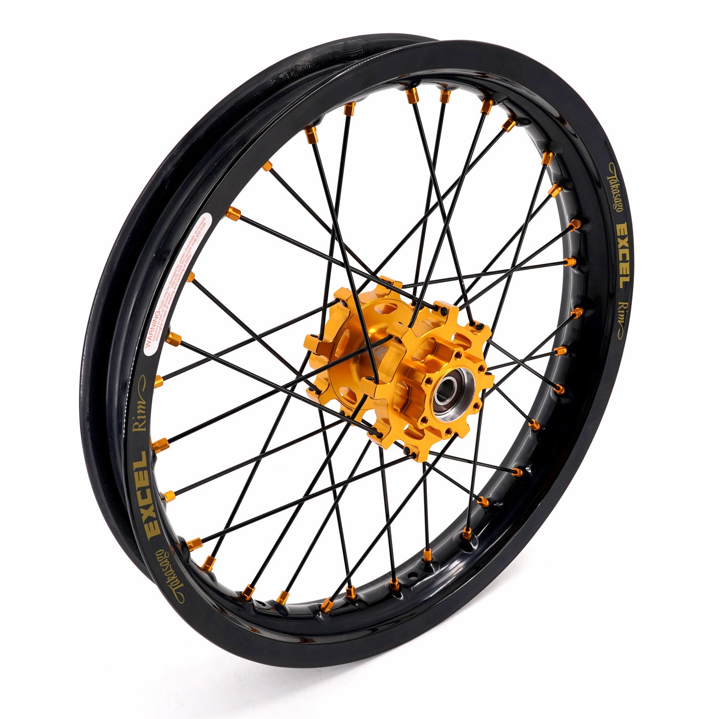 US Stock KKE 1.6*19" & 1.85*16" E-Moto Wheels Takasago EXCEL Rims For E-Ride Pro-ss 2024 Gold&Black