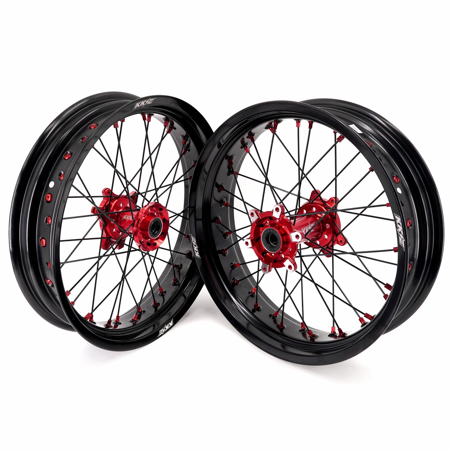 KKE Factory Stock 3.5/4.25*17" Electric Supermoto Wheels Rim Fit For SurRon Ultra Bee 2023-2024 Red