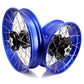 KKE 3.5*21'' & 5.0*18'' Tubeless Wheels Fit Harley Street Glide/CVO 2024 Blue Rims