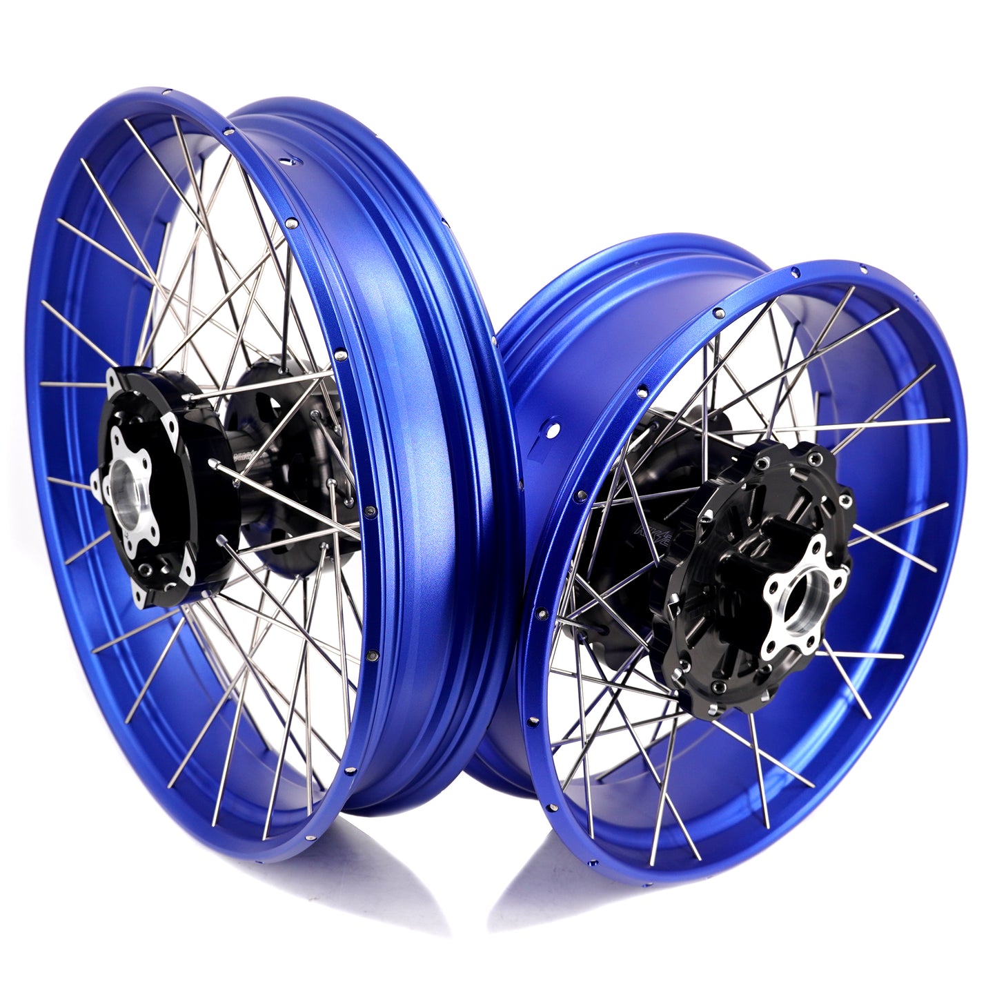 KKE 3.5*19'' & 5.0*18'' Tubeless Wheels Fit Harley Street Glide/CVO 2024 Blue Rims