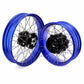 KKE 3.5*19'' & 5.0*18'' Tubeless Wheels Fit Harley Street Glide/CVO 2024 Blue Rims