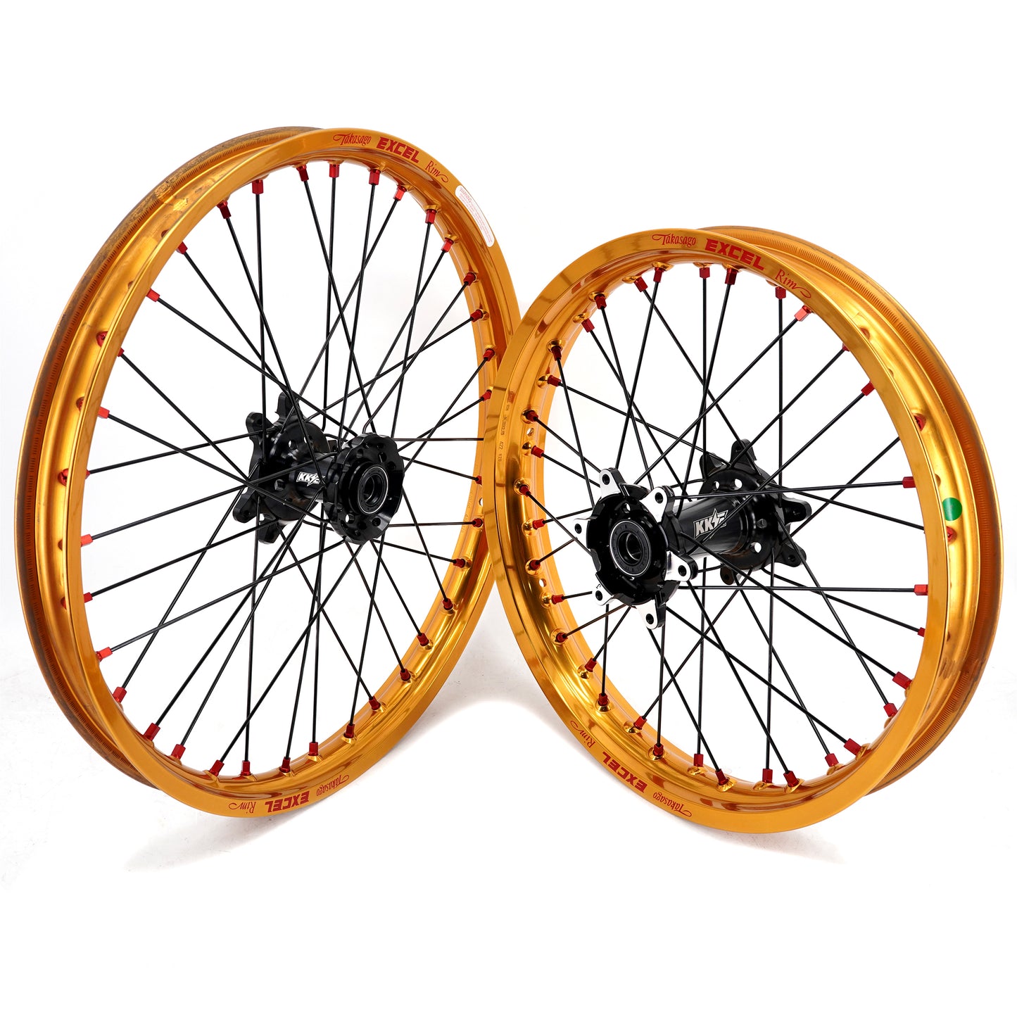 US Stock KKE 21" & 18" Electric Dirtbike Wheels Takasago EXCEL Rims Fit SurRon Ultra Bee 2023-2024 Black&Gold