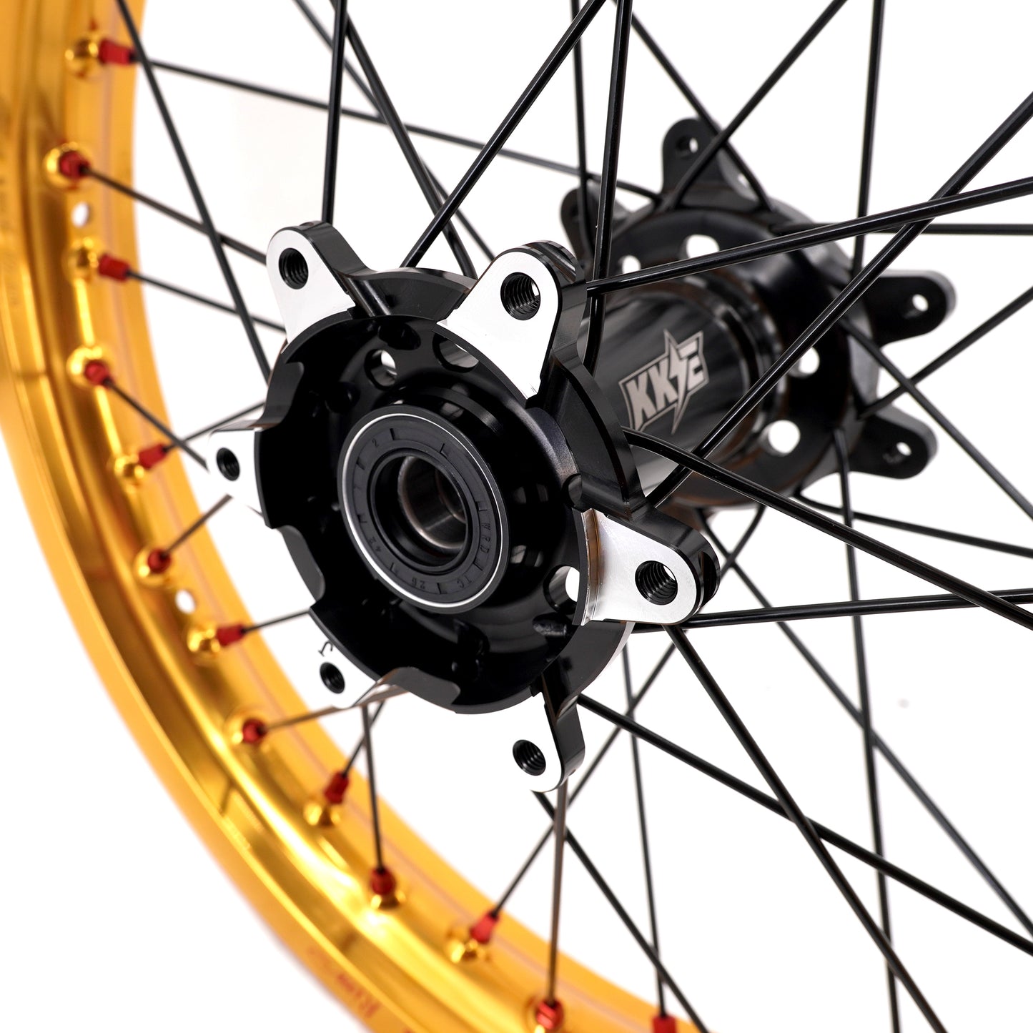 US Stock KKE 21" & 18" Electric Dirtbike Wheels Takasago EXCEL Rims Fit SurRon Ultra Bee 2023-2024 Black&Gold