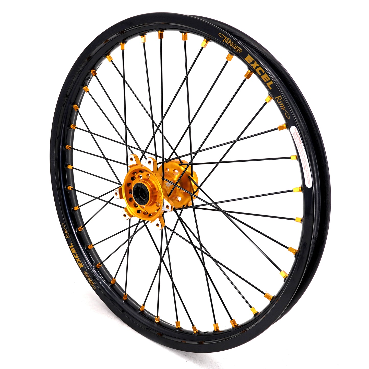 US Stock KKE 21" & 18" Electric Dirtbike Wheels Takasago EXCEL Rims Fit SurRon Ultra Bee 2023-2024 Gold Nipples