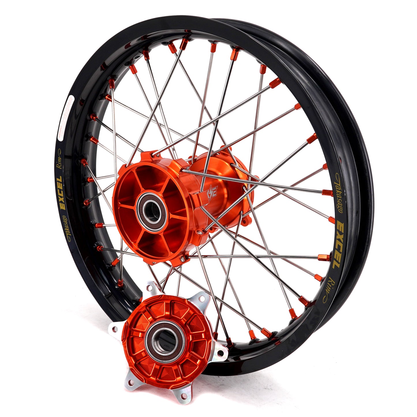 KKE 1.85-21" & 2.5-18" Motorcycle Tubed Spoke Wheels With Takasago EXCEL Rims Fit KTM790 Adventure R 2019-2023