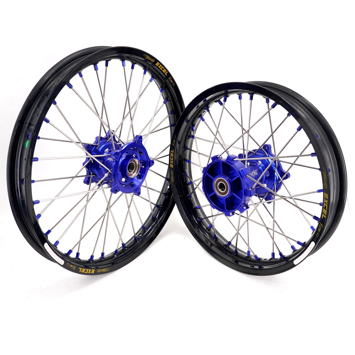 KKE 1.85*21 & 2.5*18 Motorcycle Tubed Spoke Wheels With Takasago EXCEL Rims Fit Yamaha Tenere 700 2019-2024