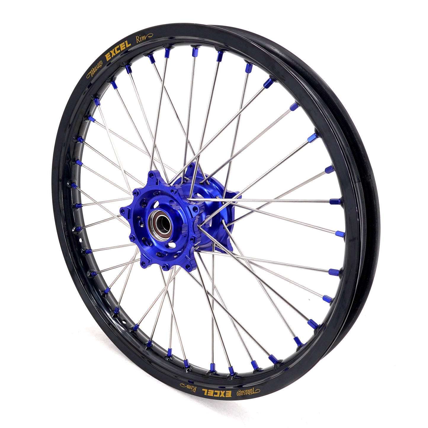 KKE 1.85*21 & 2.5*18 Motorcycle Tubed Spoke Wheels With Takasago EXCEL Rims Fit Yamaha Tenere 700 2019-2024