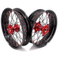 KKE Supermoto Wheels fit HONDA CRF250R 04-13 CRF450R 02-12 Black Spoke