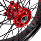 KKE Supermoto Wheels fit HONDA CRF250R 04-13 CRF450R 02-12 Black Spoke