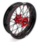 KKE Supermoto Wheels fit HONDA CRF250R 04-13 CRF450R 02-12 Black Spoke