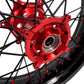 KKE Supermoto Wheels fit HONDA CRF250R 04-13 CRF450R 02-12 Black Spoke