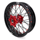 KKE Supermoto Wheels fit HONDA CRF250R 04-13 CRF450R 02-12 Black Spoke