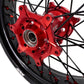 KKE Supermoto Wheels fit HONDA CRF250R 04-13 CRF450R 02-12 Black Spoke