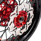 KKE 3.5 & 4.25 Supermoto Wheels for Honda XR400R XR600R Red Black