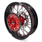 KKE 3.5 & 4.25 Supermoto Wheels for Honda XR400R XR600R Red Black