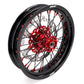 KKE 3.5 & 4.25 Supermoto Wheels for Honda XR400R XR600R Red Black