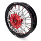 KKE 3.5 & 4.25 Supermoto Wheels for Honda XR400R XR600R Red Black