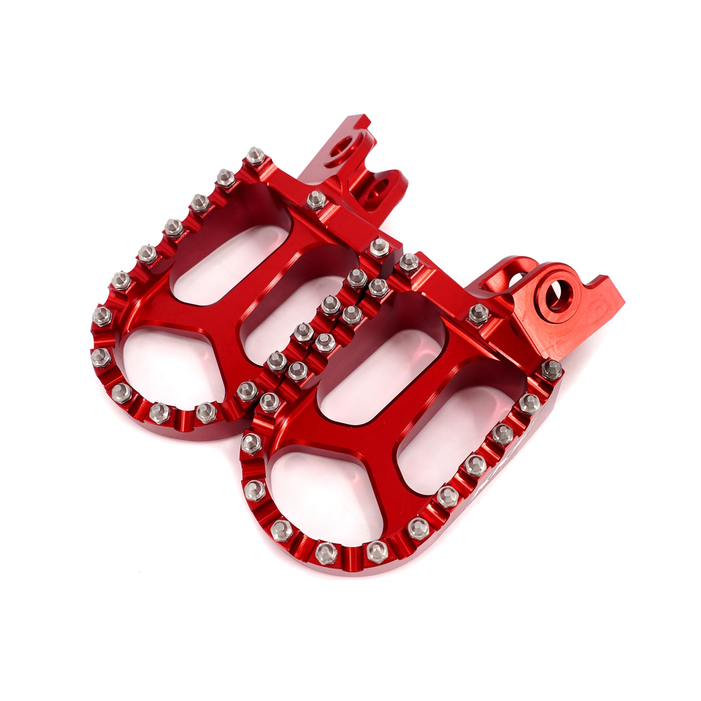 KKE Footpegs Billet Foot Rest For Rawrr Mantis, Mantis X, Red and Black