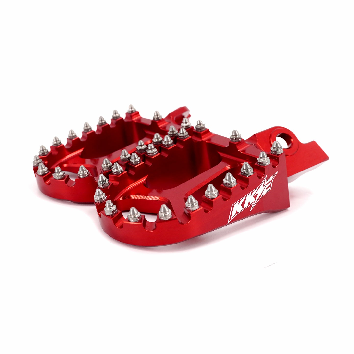 KKE Footpegs Billet Foot Rest For Rawrr Mantis, Mantis X, Red and Black