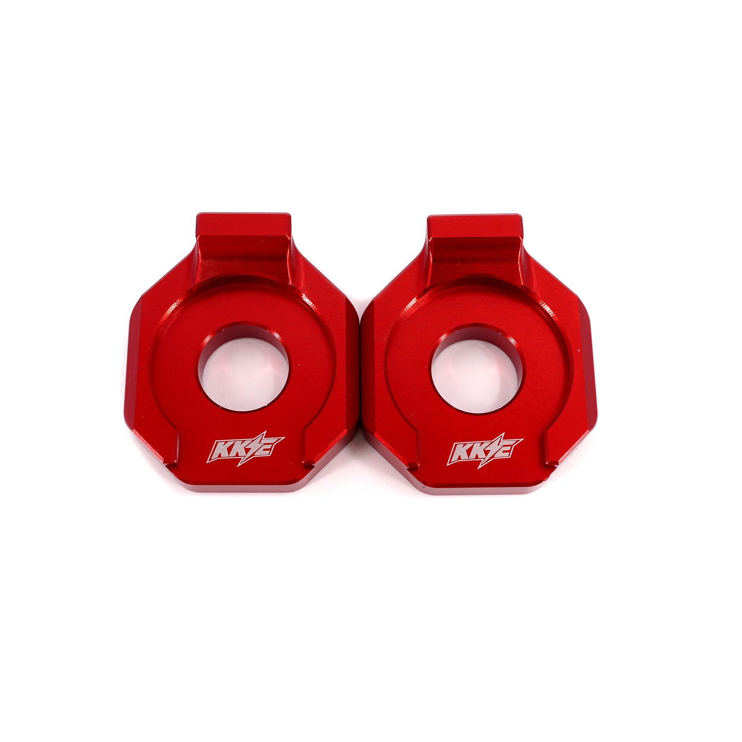 KKE Axle Chain Adjuster Blocks Fit Rawrr Mantis, Mantis X Black and Red