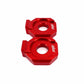 KKE Axle Chain Adjuster Blocks Fit Rawrr Mantis, Mantis X Black and Red