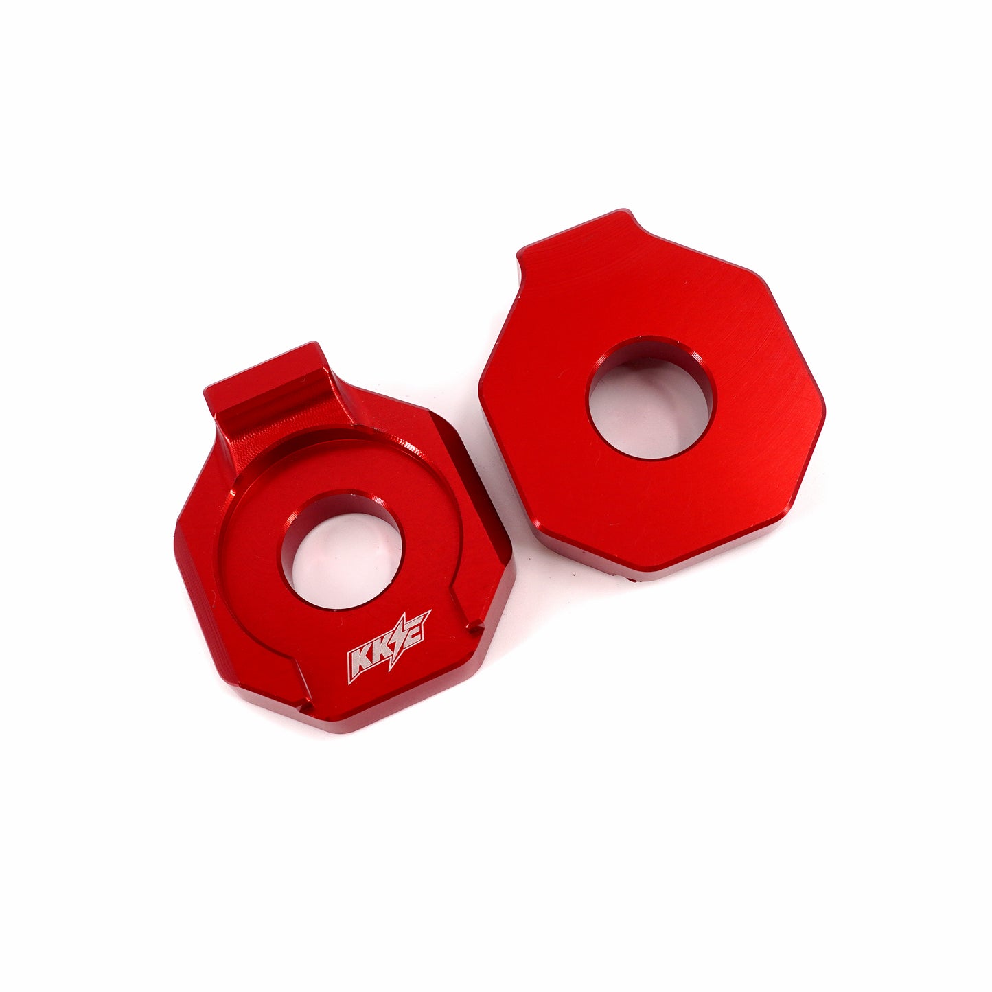 KKE Axle Chain Adjuster Blocks Fit Rawrr Mantis, Mantis X Black and Red