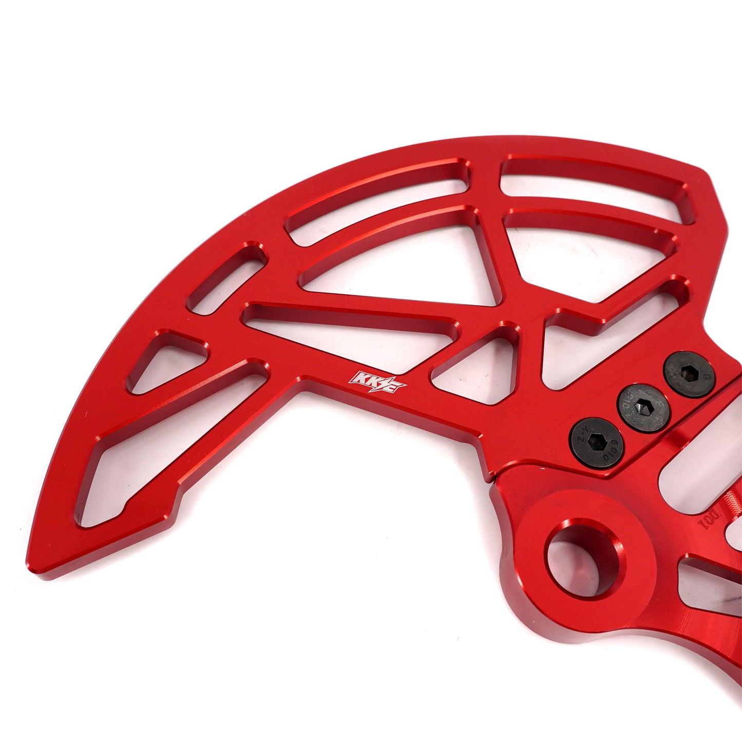 KKE Aluminum Rear Brake Disc Guard Fit Rawrr Mantis, Mantis X Red and Black