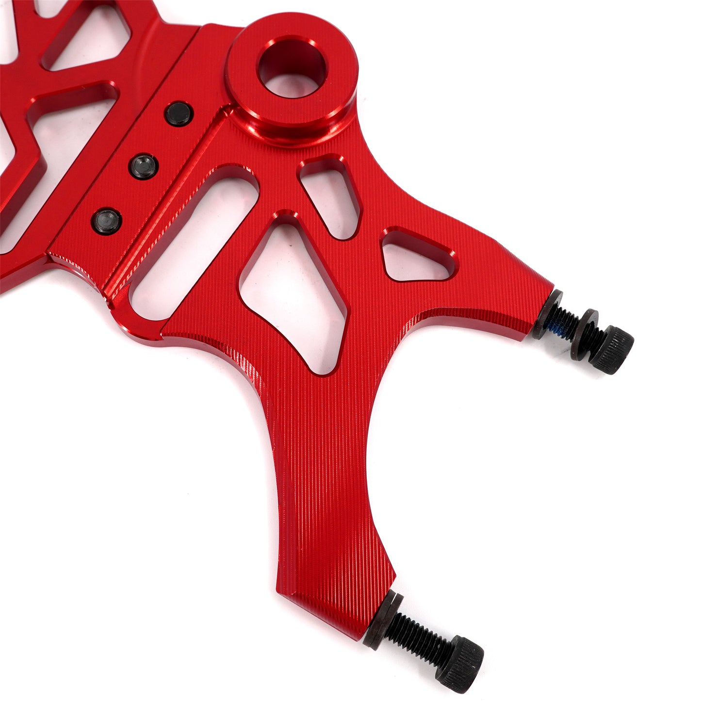 KKE Aluminum Rear Brake Disc Guard Fit Rawrr Mantis, Mantis X Red and Black