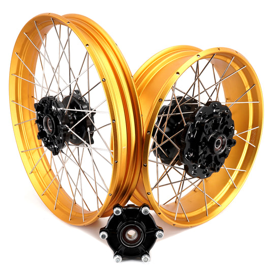 VMX-Racing 21" 18" Tubeless Wheels Fit Yamaha Tenere 700 2019-2024 Gold Rims