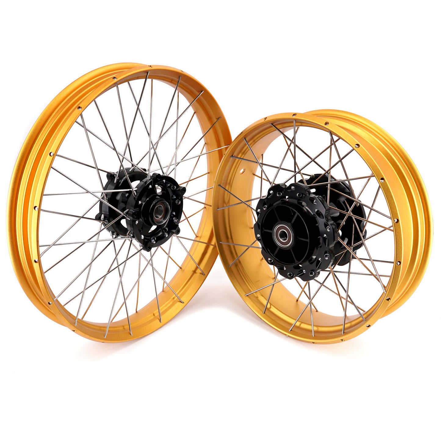 VMX-Racing 21" 18" Tubeless Wheels Fit Yamaha Tenere 700 2019-2024 Gold Rims