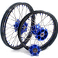 KKE 1.85*21 & 2.5*18 Motorcycle Tubed Spoke Rims Fit Yamaha Tenere 700 2019-2024 Blue