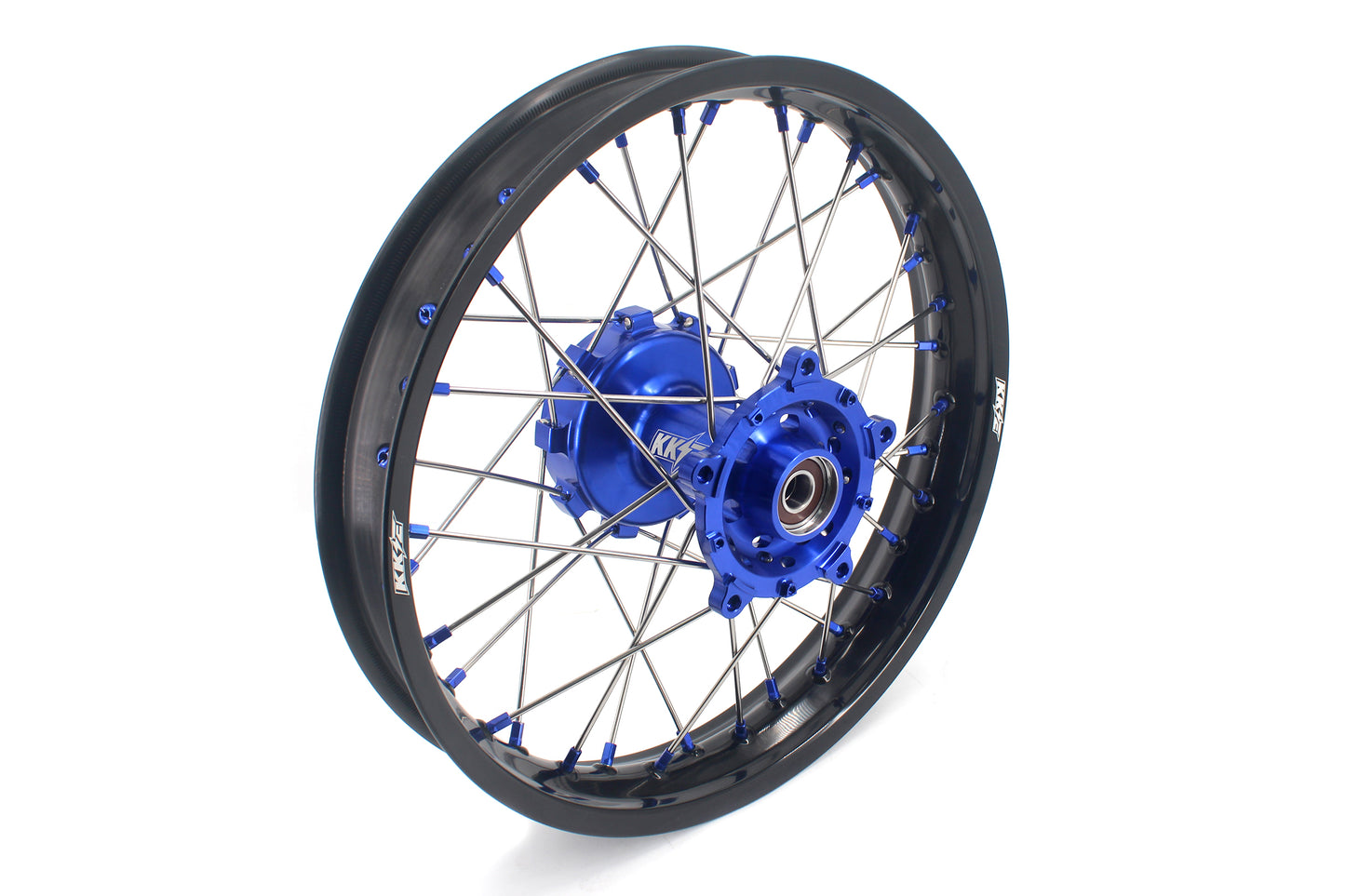 KKE 1.85*21 & 2.5*18 Motorcycle Tubed Spoke Rims Fit Yamaha Tenere 700 2019-2024 Blue