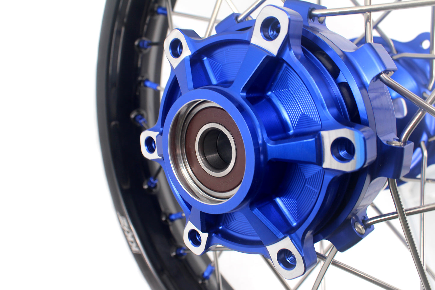 KKE 1.85*21 & 2.5*18 Motorcycle Tubed Spoke Rims Fit Yamaha Tenere 700 2019-2024 Blue