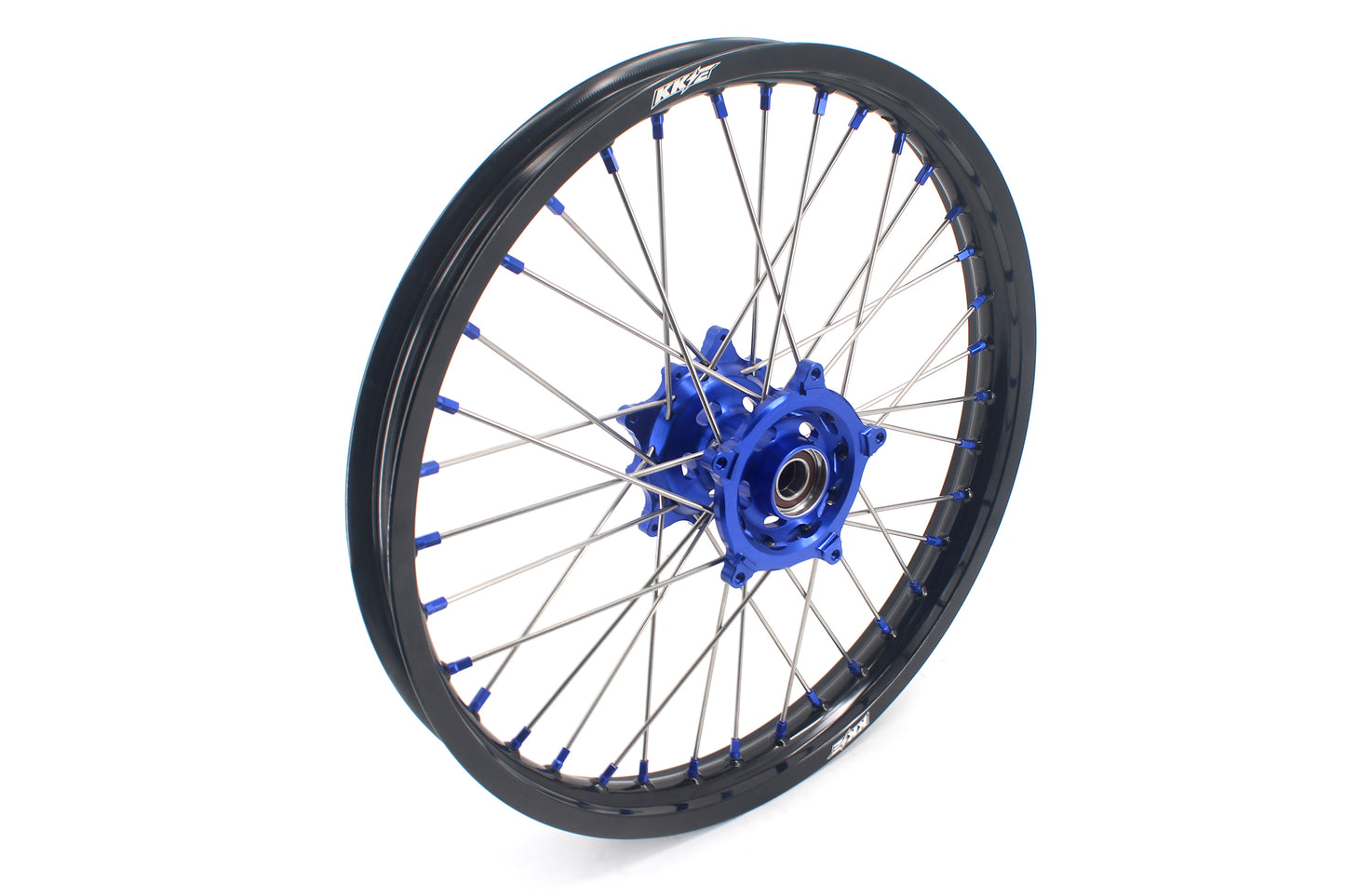 KKE 1.85*21 & 2.5*18 Motorcycle Tubed Spoke Rims Fit Yamaha Tenere 700 2019-2024 Blue