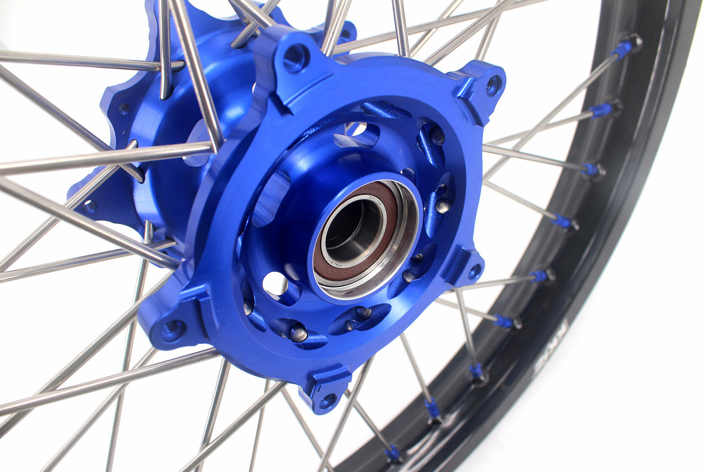 KKE 1.85*21 & 2.5*18 Motorcycle Tubed Spoke Rims Fit Yamaha Tenere 700 2019-2024 Blue