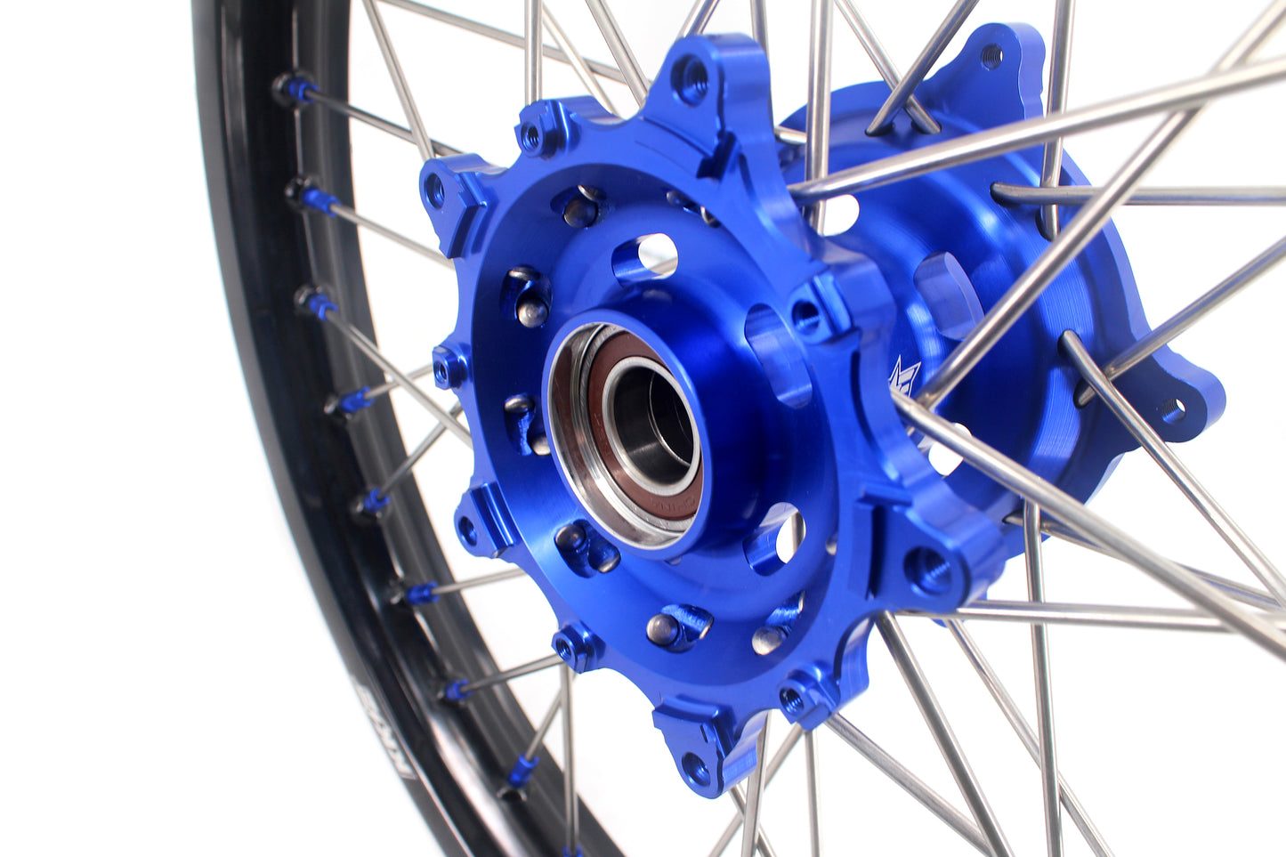 KKE 1.85*21 & 2.5*18 Motorcycle Tubed Spoke Rims Fit Yamaha Tenere 700 2019-2024 Blue