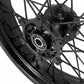 KKE 3.5/4.25 Supermoto Spked Wheels For SUZUKI DRZ400SM 2005-2024 All Black