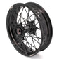 KKE 3.5/4.25 Supermoto Spked Wheels For SUZUKI DRZ400SM 2005-2024 All Black