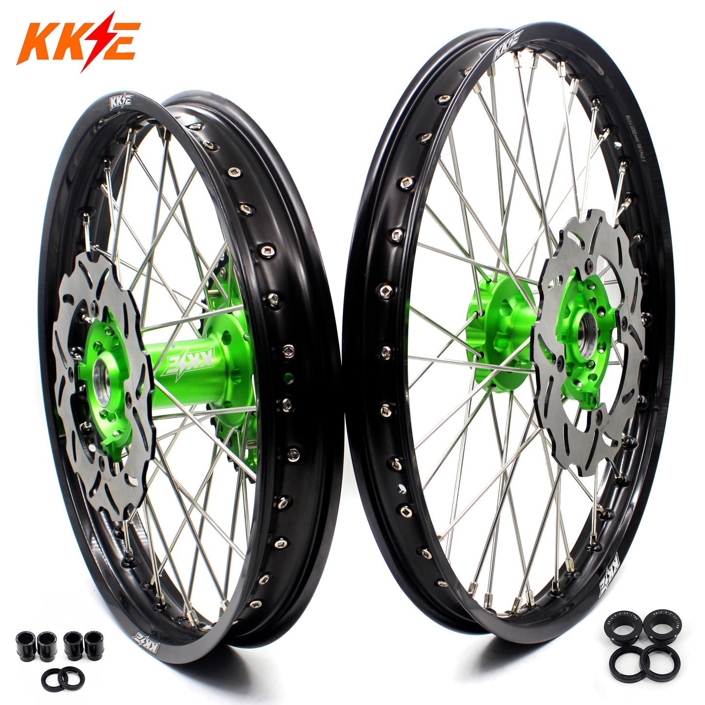 KKE 21/18 Enduro Wheels For KAWASAKI KX250F KX450F 2015 2016 2017 2018