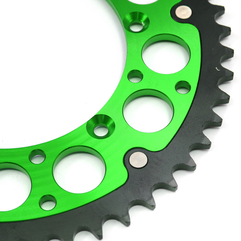 KKE 44T/48T/49T/50T/51T Green Blue Rear Billet Sprocket For KAWASAKI