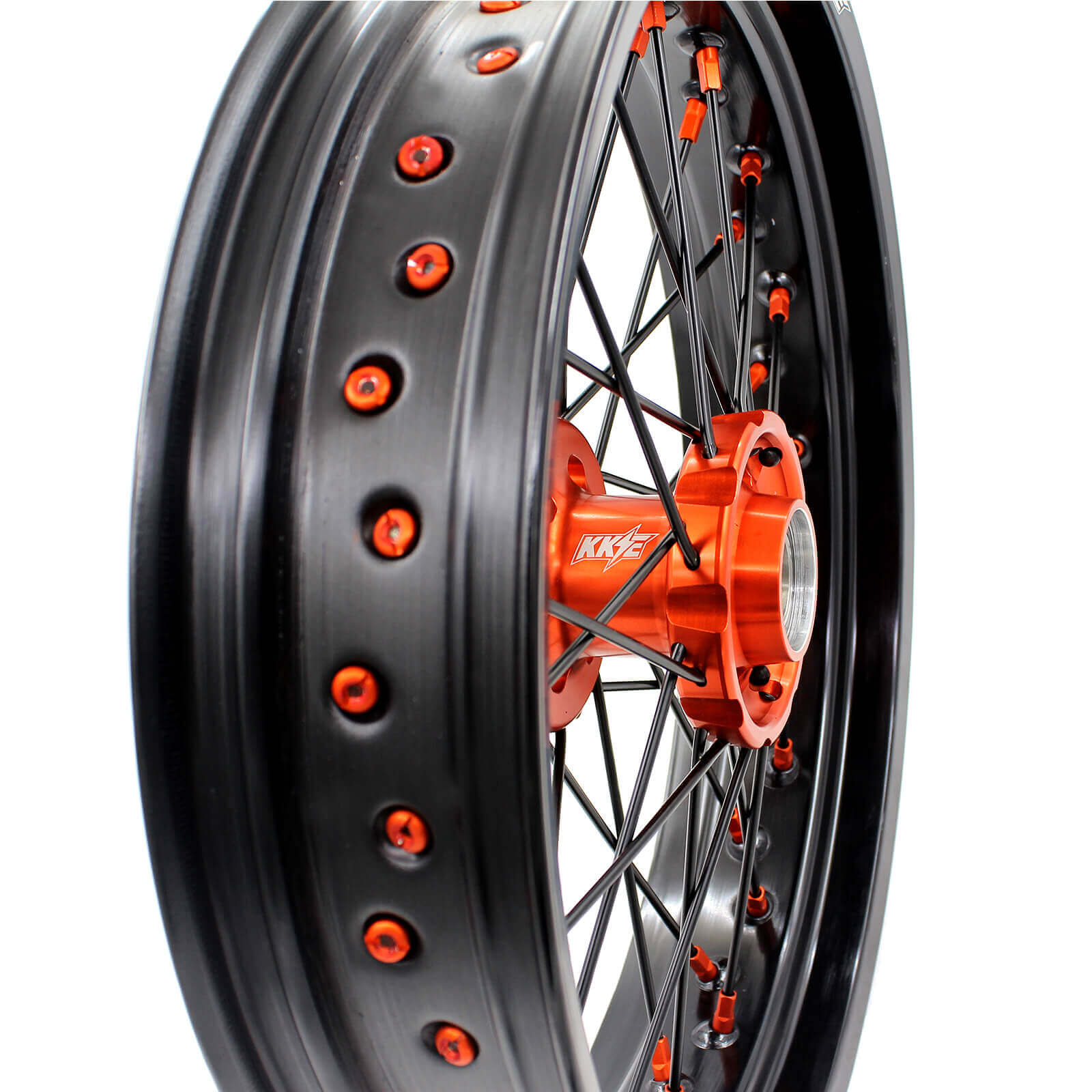 KKE 3.5 & 5.0 Supermoto Wheels for SX SX-F XC-F 2003-2022 Orange