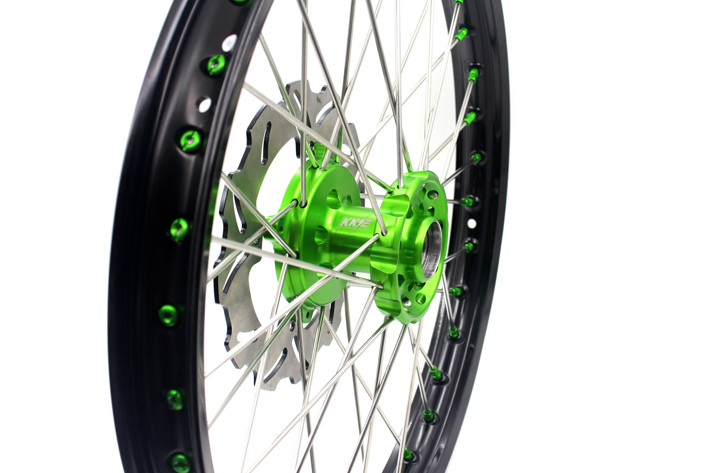 KKE 21in. 19in. Wheels For KAWASAKI KX125 KX250 1993-2002 Off Road Spoke  Billet Rims